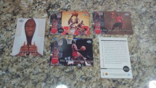 5card Complete Jumbo Rare Air Set Michael Jordan 1 - 5 5x7 Upper Deck