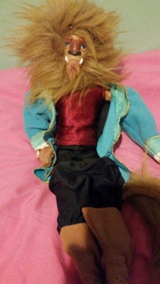 Rare Disney Beauty And The Beast,  Mattel Barbie Ken Beast Costume And Prince.