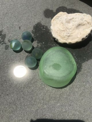 Surf Tumbled Sea Glass Melted Frosty 2
