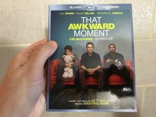 That Awkward Moment (blu - Ray,  2014, ) With Rare Canadian Slipcover Oop W/ Usa Blu