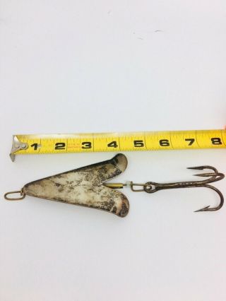Large Rare Vintage Antique Early 1800’s Alcock Arrow Head Spinner Fishing Lure 3