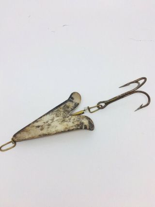 Large Rare Vintage Antique Early 1800’s Alcock Arrow Head Spinner Fishing Lure 4
