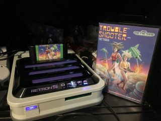 Rare Trouble Shooter (sega Genesis 1991) Game Cart Case