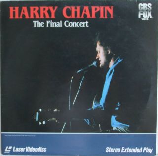 Harry Chapin Laserdisc The Final Concert Live Ld Rare " Cats In The Cradle "
