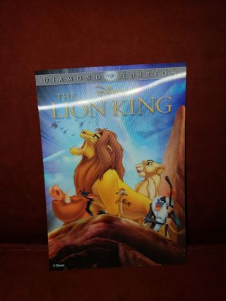 Disney Movie Club 3d Lenticular Card Lion King Rare