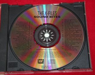 Vintage The X - Files Tv Show Audio Sound Bites Promo Cd 1996 Ufo Sci Fi Rare