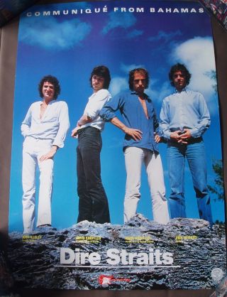 Dire Straits Communique Japan Promo Colour Poster B2 Very Rare