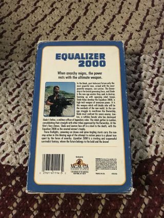 Equalizer 3000 VHS Big Box Rare Book Box MGM Sleazy Andy Sidaris Style Action 3