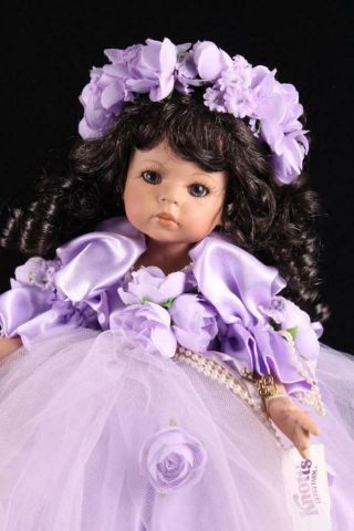 Rare Timeless Beauty Key To My Heart Linda Rick Signed Doll Maker Ethnic 14 "