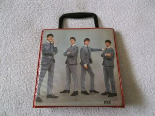 Rare,  The Beatles - Red 1964 Pyx Record Carry Case,  For 7 " Singles,  Vgc