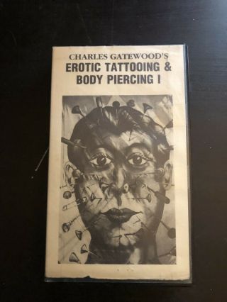 Rare Charles Gatewood Tattooing Piercing Vhs Sleaze Horror Cult Flash