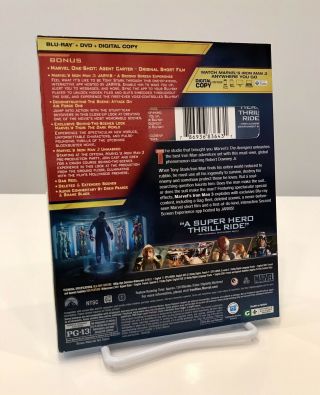 Iron Man 3 Blu Ray,  DVD | LIKE,  RARE SLIPCOVER (NO DIGITAL CODE) 2