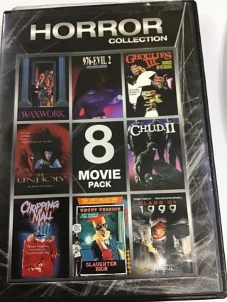 Horror 8 Movies Chud 2 / 976 - Evil 2 / Waxwork / The Unholy Rare Oop Dvd Set - B4