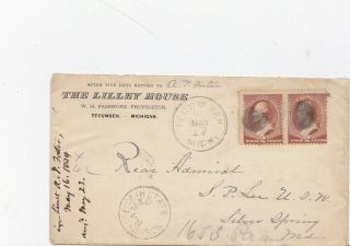 Postal History Cover Rare Cancel (no Such Office In State Named)