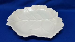 Rare Mid Century Catalina Pottery Triangle Fluted Leaf Platter Bowl Dish Mi Usa