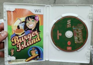 Burger Island (Nintendo Wii,  2009) Rare complete CIB 2