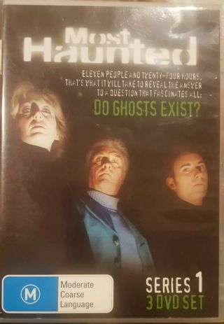 Most Haunted Rare Series One 3 Dvd Set Complete Season 1 Paranormal Tv Show