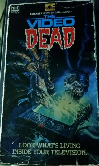 The Video Dead Vhs Rare Embassy Zombie Slasher Cult