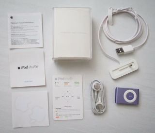 Apple Ipod Shuffle 2nd Generation Rare Purple Color (1 Gb) Mp3 Music Player Clip