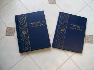 Rare Whitman Bookshelf U.  S.  A.  Small And Large Type Set Albums