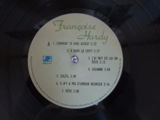 FRANCOISE HARDY COMMET TE DIRE ADIEU RARE KOREA LP UNIQUE SLEEVE french folk pop 3