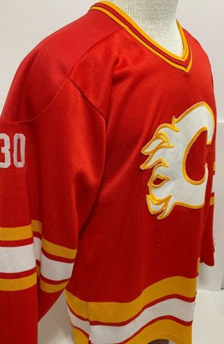 Vintage 1990’s Mike Vernon Calgary Flames Ccm Nhl Hockey Jersey Size Sm Rare