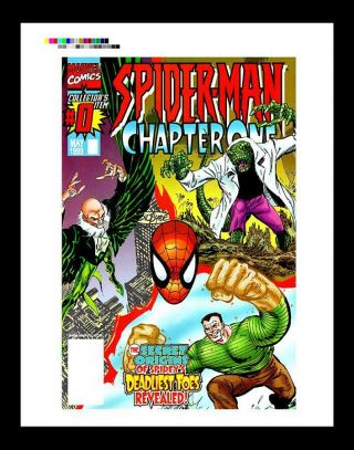 John Byrne Spider - Man Chapter One 0 Rare Production Art Cover