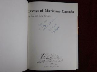 DECOYS of MARITIME CANADA by GUYETTE/CARVED DUCKS/NOVA SCOTIA/RARE 1983 SIGNED 3