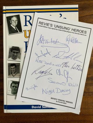 Leeds United Unsung Heroes Multi Signed Book Ultra Rare