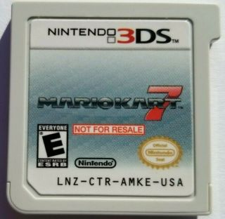 Rare Mario Kart 7 Not For Resale Demo Kiosk Version Nintendo 3ds Nfr