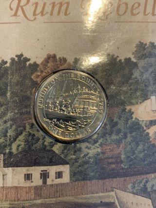 The Rum Rebellion 2019 $1 PNC - ERROR (WRONG COIN ON PNC) Recalled and Rare 2
