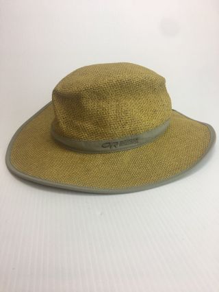 Rare Or Outdoor Research Hat " Straw " Sun Hat Medium