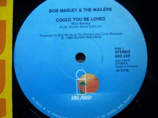 BOB MARLEY & THE WAILERS - Could you be Loved (12  Holland 1980 - ltd rare) 2