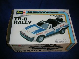 Rare Vintage Revell Triumph Tr - 8 Rally Model Kit 1/25 Scale