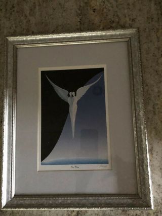 Rare Steven Lavaggi " One Wing " Print Signed Matted & Framed