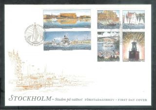 Stockholm The City Of Water 14 - 05 - 1998 Sweden Post Stamps / Rare Fdc
