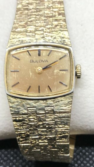Vintage Swiss Watch Possibly Unique.  A Fine And Rare Vintage Bulova Rolled Gold