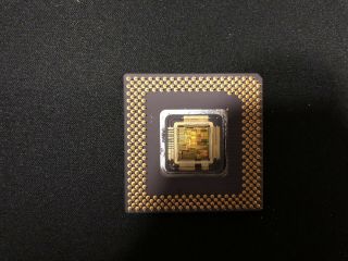 Intel Pentium A80502 Removed Ihs Exposed Die/rare/delidded/vintage Cpu/one Left