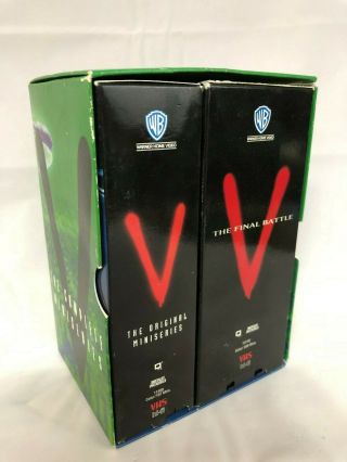 V Nbc Mini - Series & Final Battle 5 Vhs Tape Box Set Oop Rare Complete