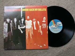 Lynyrd Skynyrd " Gimme Back My Bullets " Rare Rock Lp Mca 3022 Vtg 1976 Platinum,