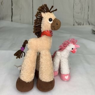 Bestever Funny Feet Plush Toy Bundle Horse And Rare Unicorn