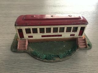 Rare Prewar Lionel Train 442 O Gauge Red Cream Diner Good As Found