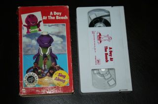 Barney - A Day At The Beach Vhs Tape 1992 Vintage Movie Very Rare Htf