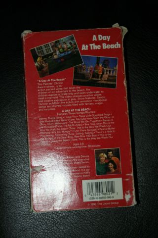 Barney - A Day at the Beach VHS Tape 1992 Vintage Movie Very Rare HTF 2