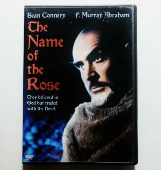 The Name Of The Rose (dvd,  2004) Rare & Oop Sean Connery Authentic Region 1