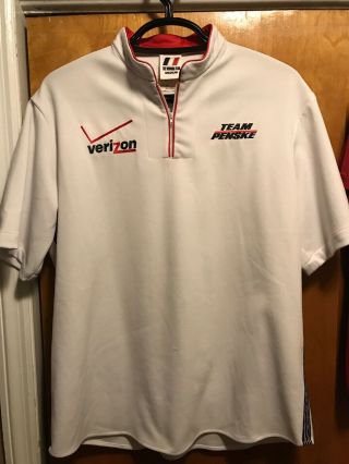 Vintage Verizon Team Penske Chevy Rare Indy Car Official Pit Crew Shirt