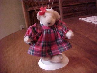 Muffy Vanderbear Dressed In Red Flannel Costume Rare Bear Tush Bear No Tag