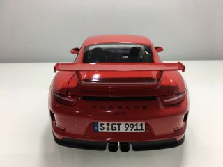 1:18 Minichamps Porsche 911 GT3 (991.  1) ; Red (Dealer Edition) - Rare 4
