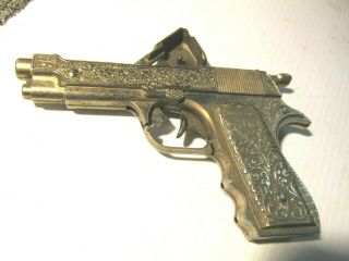 RARE HUBLEY FORTY - FIVE.  45 TOY CAP PISTOL WITH HOLSTER 3