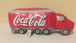 Ultra Rare Authentic Vintage 2002 Coca - Cola Coke Promo Soft Stuffed Truck Toy